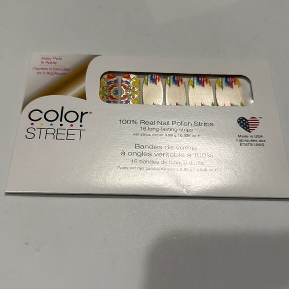 NWT Color Street "Make A Splash" Rainbow Multi-Colored Nail Strips - Picture 2 of 4